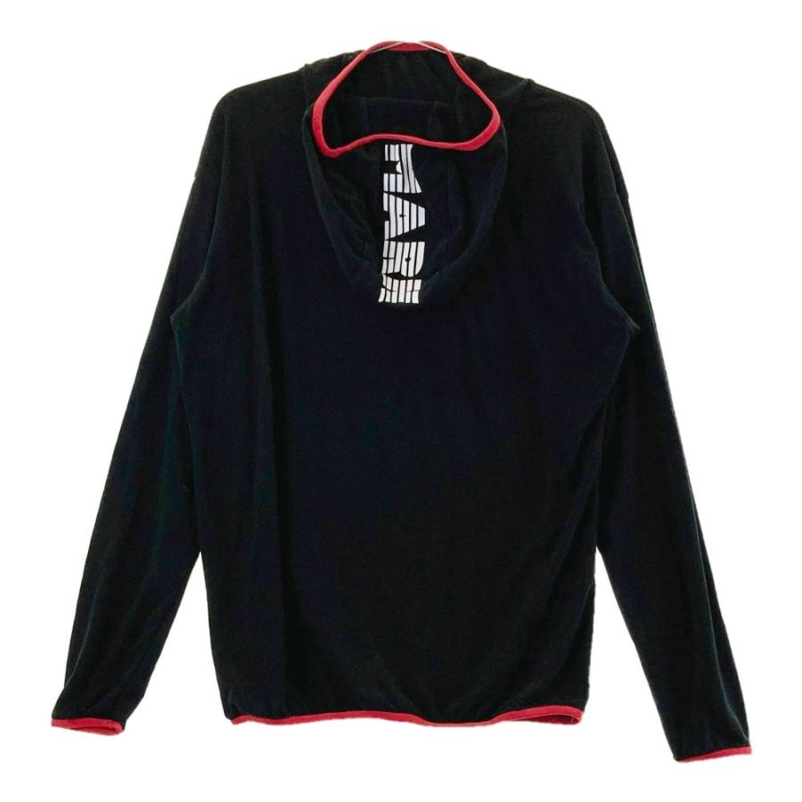 MARK&LONA マークアンドロナ フード付 長袖Tシャツ ブラック系