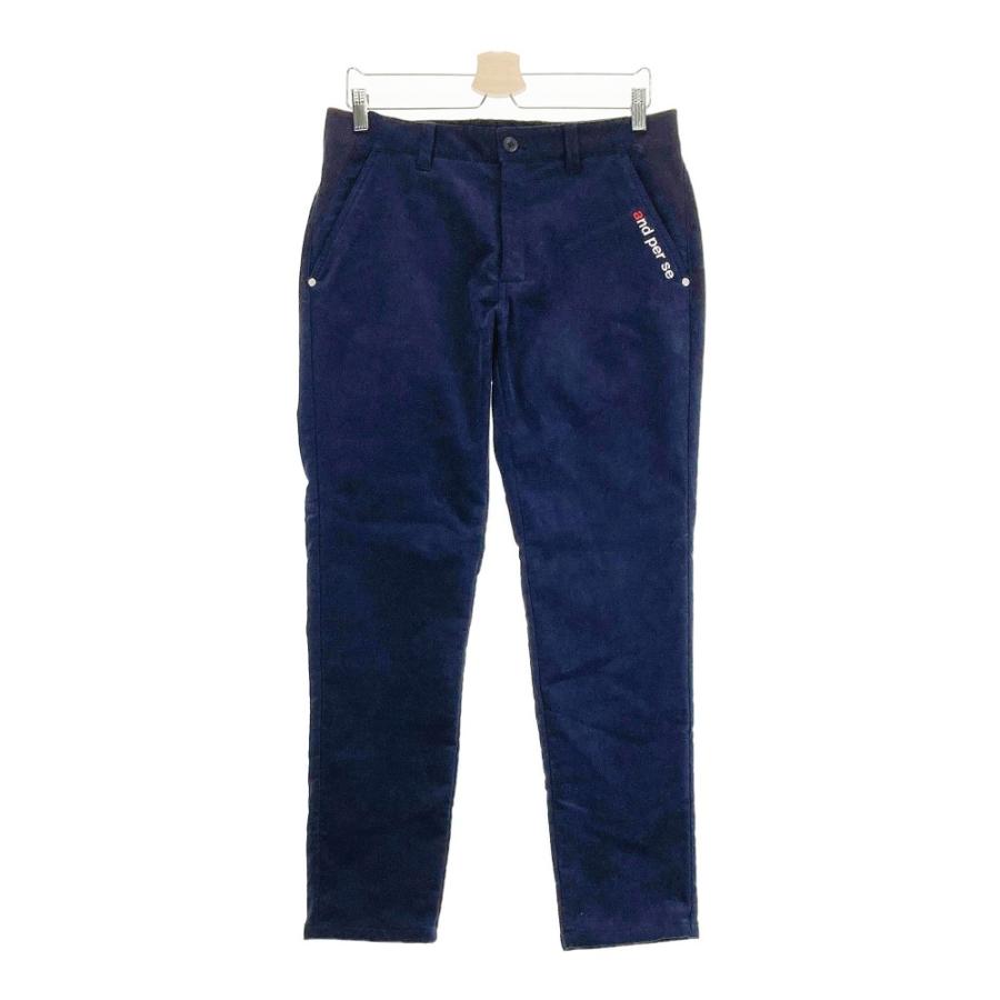 and per se ネイビー コーデュロイパンツ M and per se（アンパスィ） 2024年モデル コーデュロイ ストレッチ