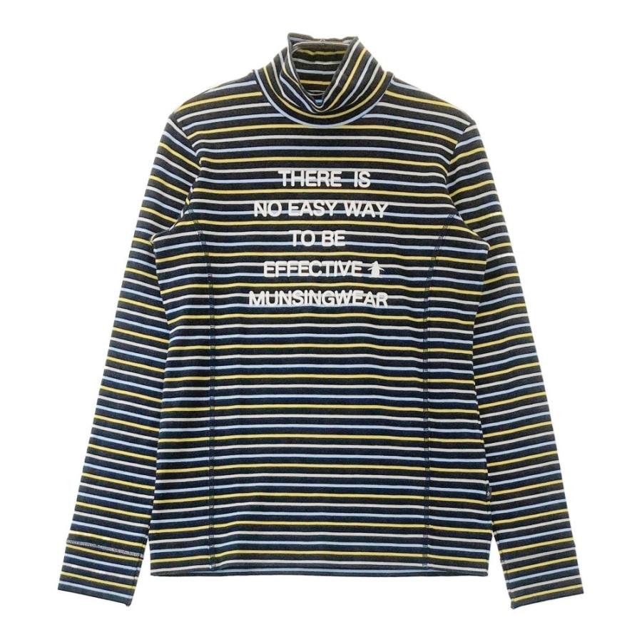 MUNSING WEAR マンシングウェア 微起毛 ハイネック 長袖Tシャツ マルチ 