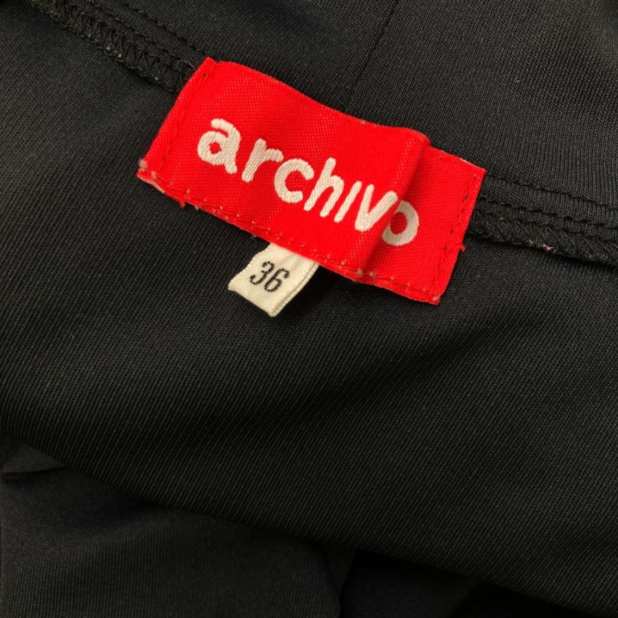 サイズ：36 ARCHIVIO アルチビオ 2023年モデル ハイネック 長袖Tシャツ  ブラック系 [240101499691] ゴルフウェア レディース ストスト archivio ARCHIVIO アルチビオ 2023年モデル ハイネック 長袖T