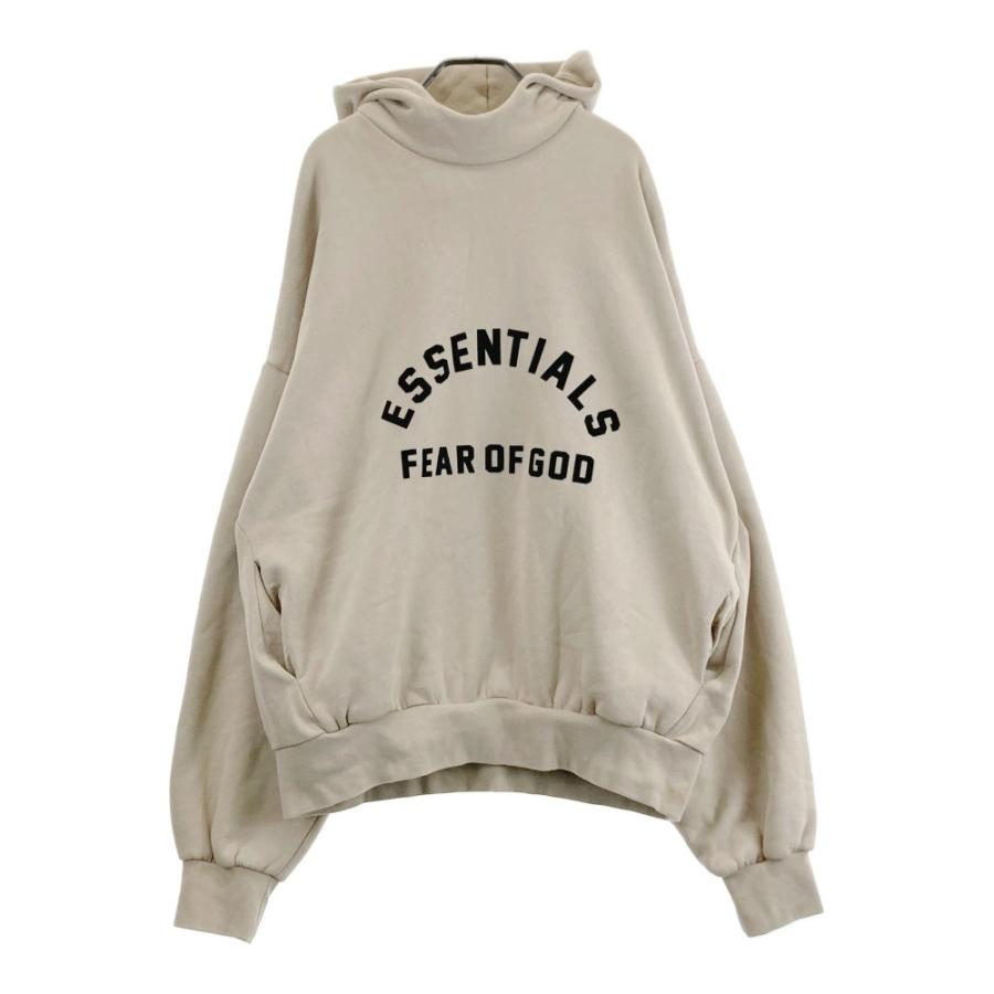 ESSENTIALS エッセンシャルズ パーカー 裏起毛 ベージュ系 L メンズ 