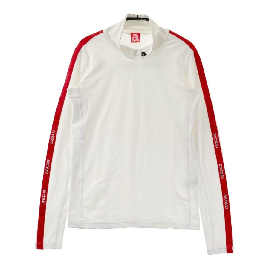 archivio ARCHIVIO アルチビオ ハイネック 長袖Tシャツ ホワイト archivio ARCHIVIO アルチビオ ハイネック 長袖Tシャツ ホワイト