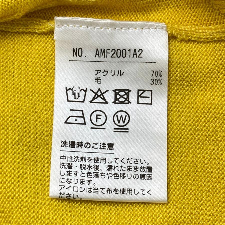 サイズ：L AND PER SE アンパスィ  ウール混 Vネック ニットベスト 総柄 イエロー系 [240101413608] ゴルフウェア メンズ ストスト and per se AND PER SE アンパスィ ウール混 Vネック ニット