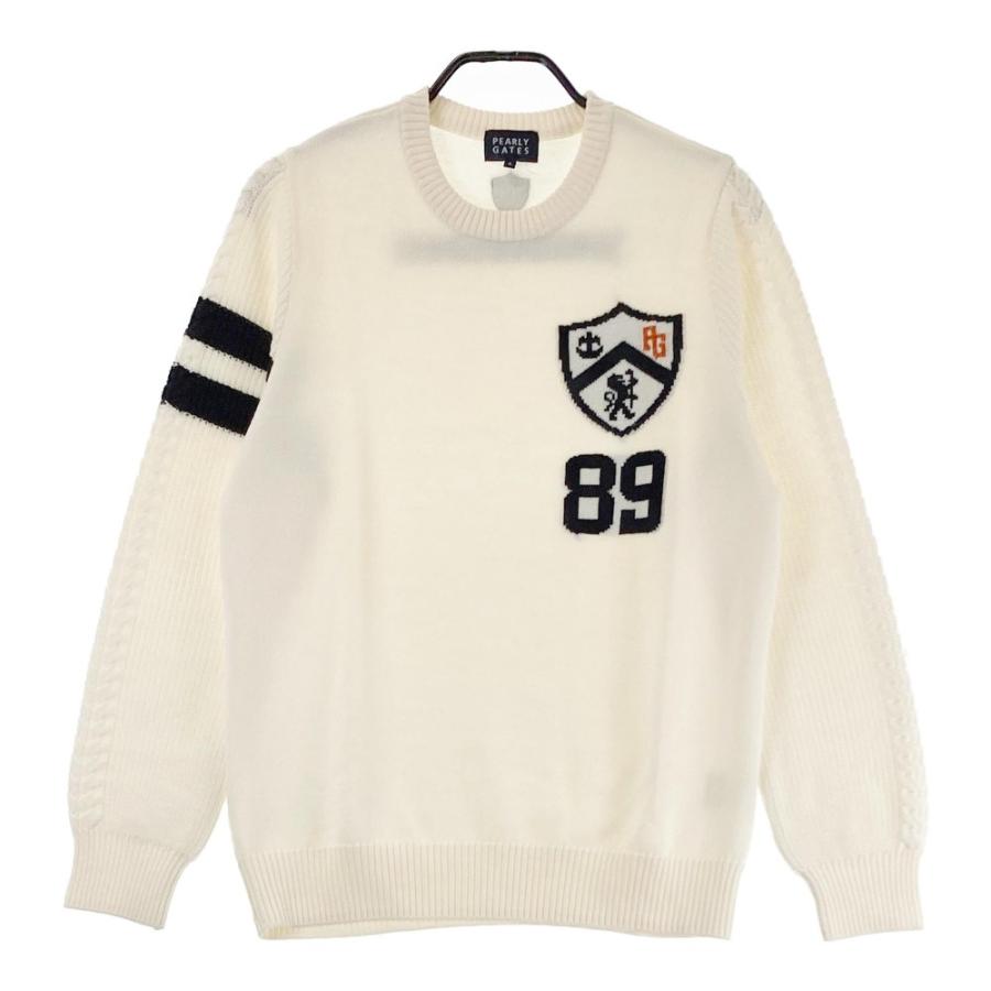 PEARLY GATES パーリーゲイツ ニットセーター ホワイト系 5 ゴルフ