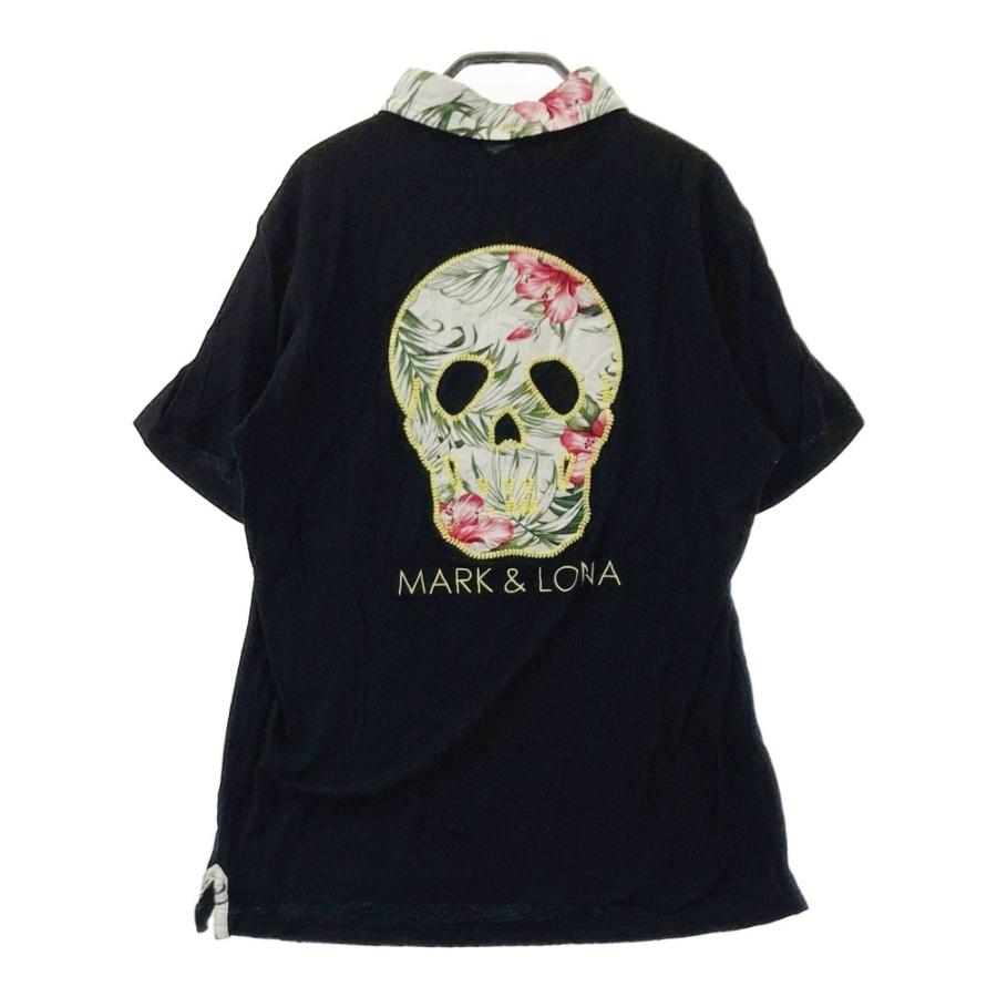 MARK&LONA（マークアンドロナ） 半袖ポロシャツ ボタンダウン ブラック