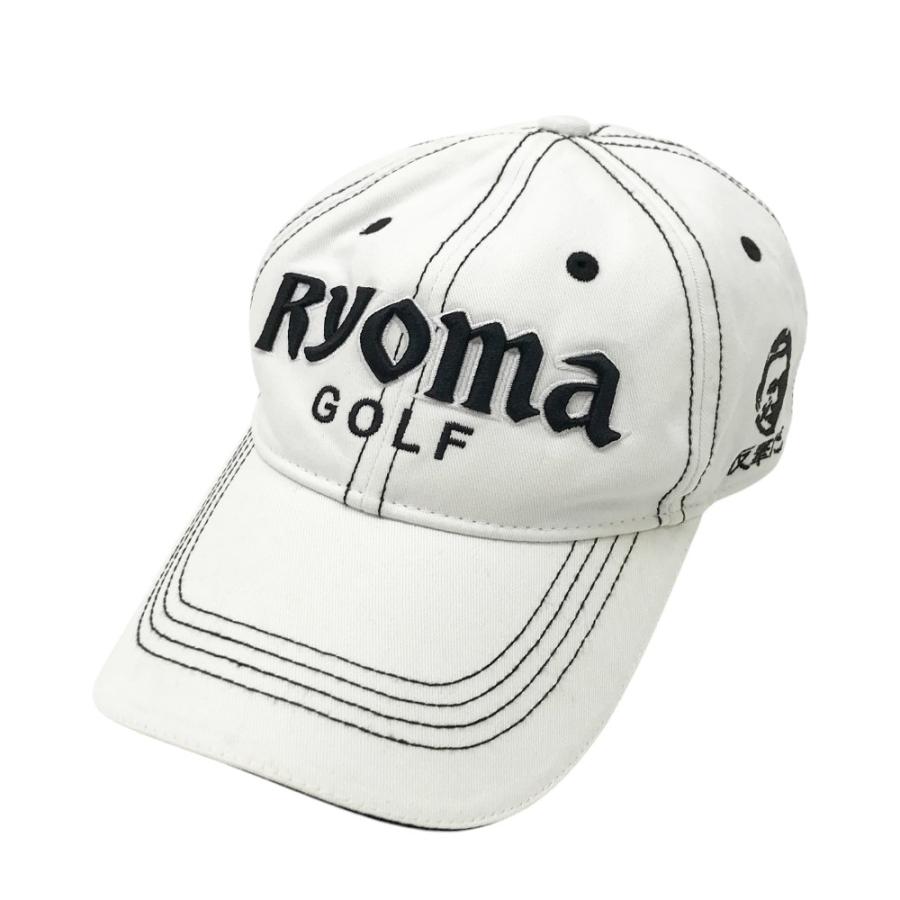 RYOMA GOLF（リョーマゴルフ） ロゴ刺繍キャップ ホワイト系 FREE