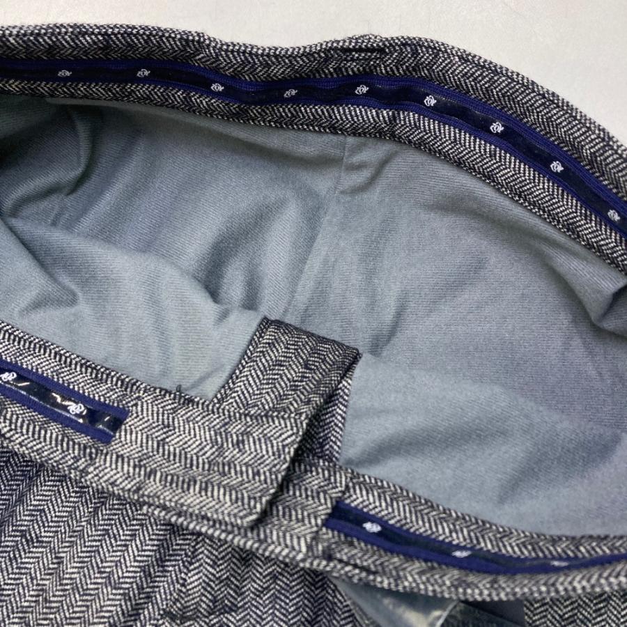 ZOY（ゾーイ） 【新品】ZOY 裏微起毛 羊毛混パンツ ヘリンボーン柄