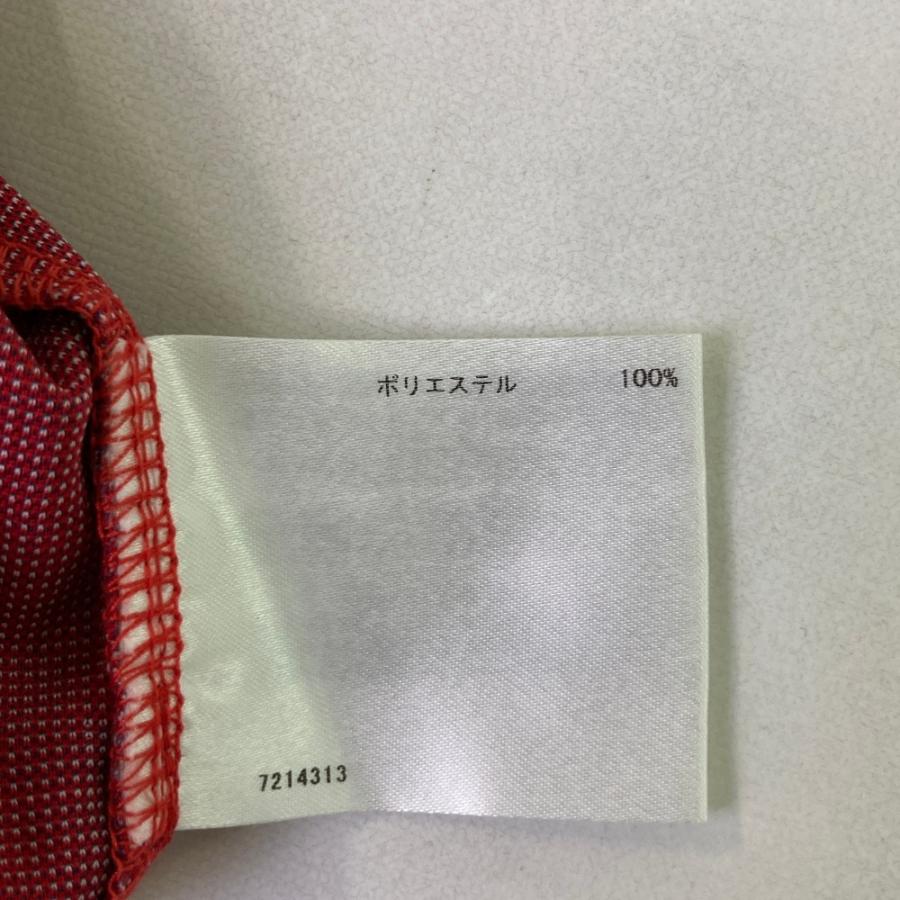 Munsingwear（マンシングウェア） 半袖ポロシャツ チェック柄 レッド系