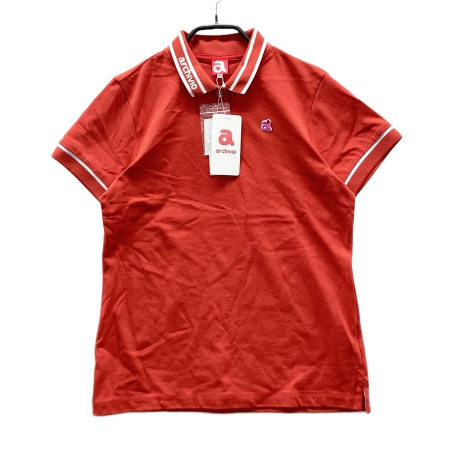 新品】ARCHIVIO アルチビオ A959218 半袖ポロシャツ レッド系 40