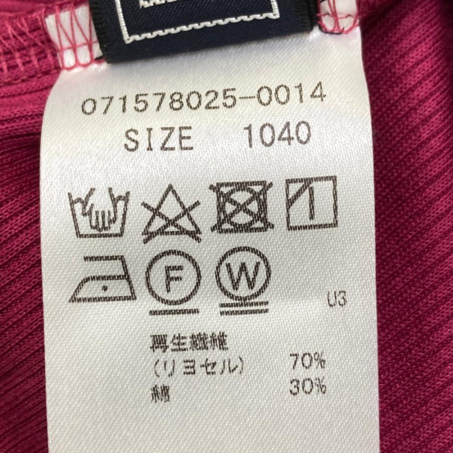 新品】ZOY ゾーイ 071578025 長袖タートルネックTシャツ レッド系 40