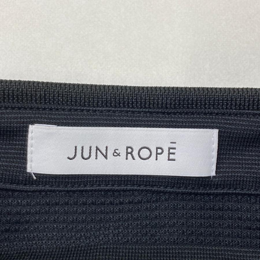 サイズ：S JUN&ROPE ジュン アンド ロペ ERM-23000 半袖ポロシャツ  ブラック系 [240101416574] ゴルフウェア レディース ストスト 新品】JUN&ROPE ジュン アンド ロペ ERM-23000 半袖ポロシャツ