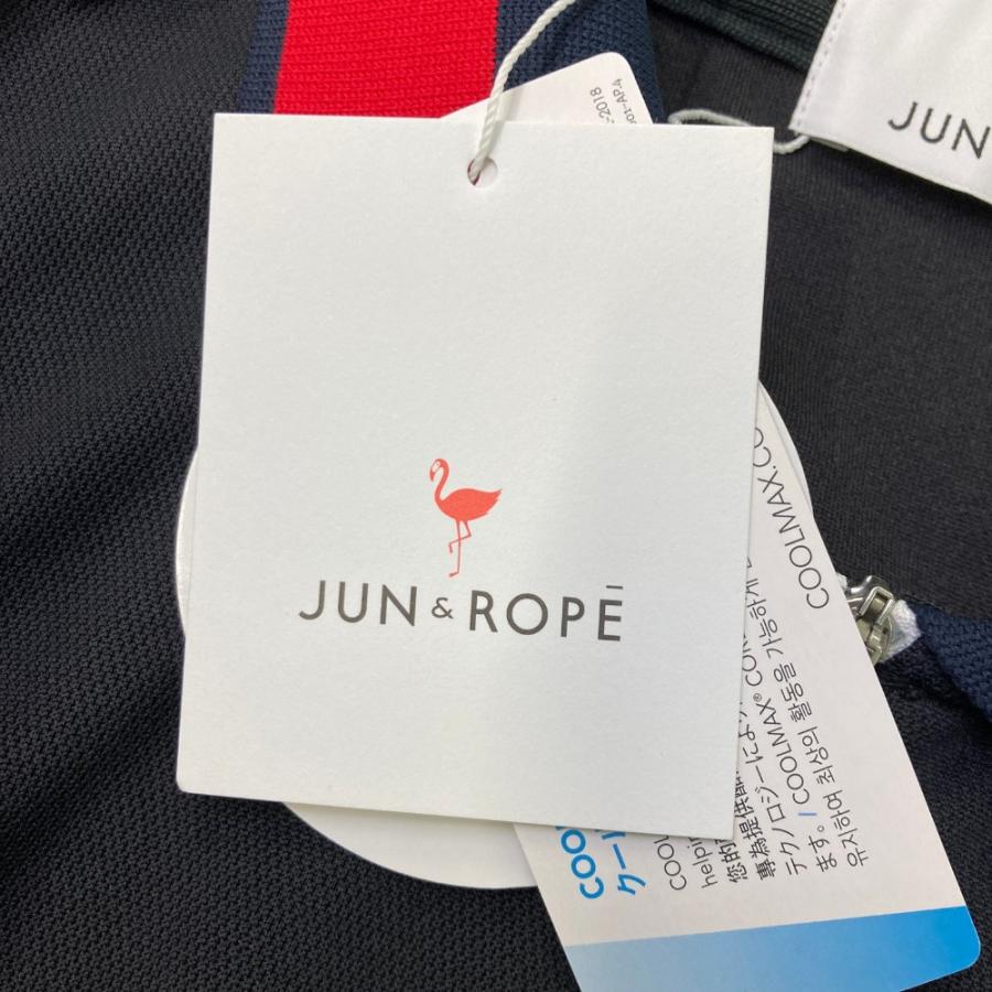 サイズ：S JUN&ROPE ジュン アンド ロペ ERM-40130 ノースリーブポロシャツ  ブラック系 [240101416580] ゴルフウェア レディース ストスト JUN&ROPE'（ジュンアンドロペ） 【新品】JUN&ROPE ジュン アンド ロペ