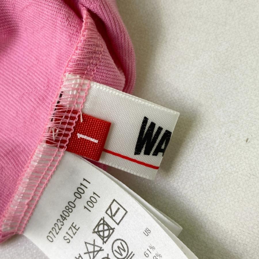 サイズ：1 WAAC ワック 072234080 ニット セーター  ピンク系 [240101416713] ゴルフウェア レディース ストスト サイズ：1 WAAC ワック 072234080 ニット セーター ピンク系