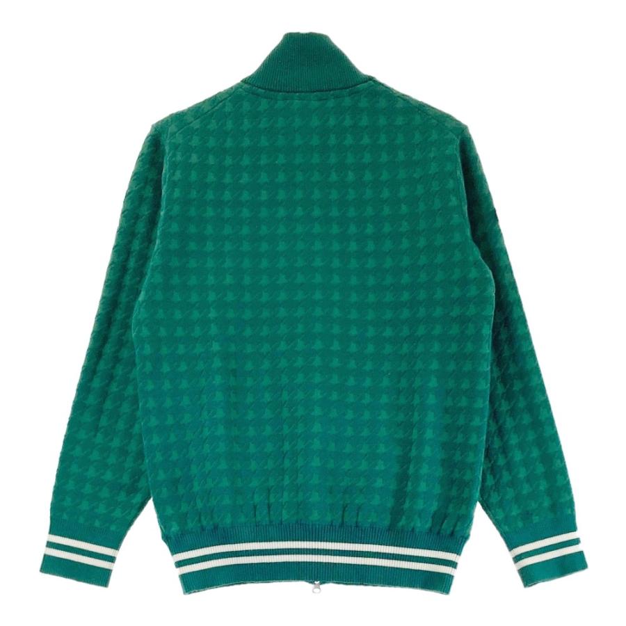 ADMIRAL アドミラル 裏地付ニット ジップジャケット 千鳥 総柄