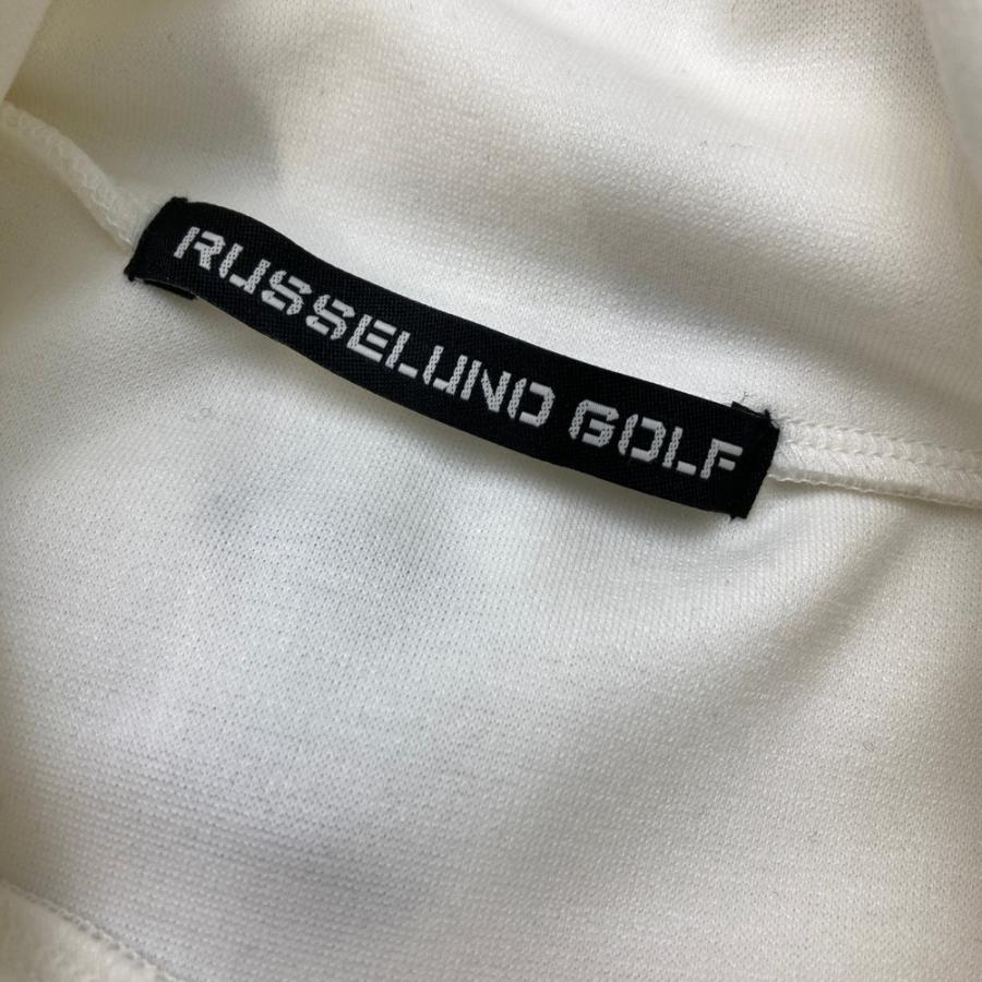 RUSSELUNO ラッセルノ モックネック長袖Tシャツ ルチャ ホワイト RUSSELUNO ラッセルノ モックネック長袖Tシャツ ルチャ ホワイト