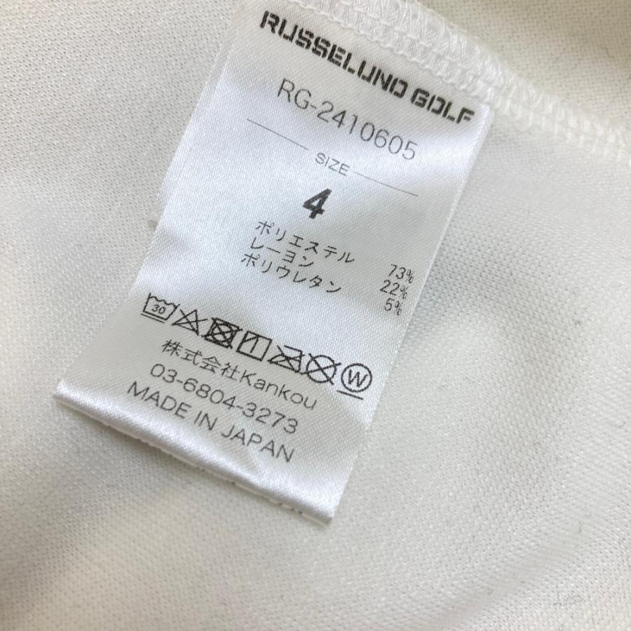 RUSSELUNO ラッセルノ モックネック長袖Tシャツ ルチャ ホワイト RUSSELUNO ラッセルノ モックネック長袖Tシャツ ルチャ ホワイト