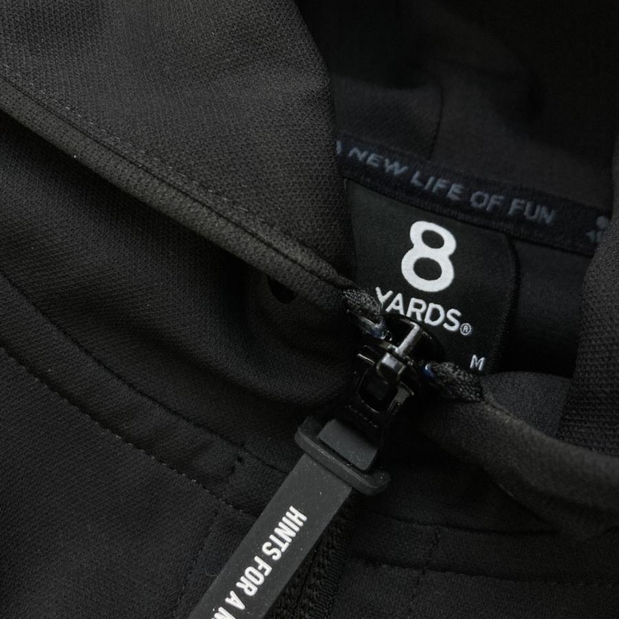 8YARDS ハチヤーズ ジップパーカー ブラック系 M ゴルフウェア 8YARDS ハチヤーズ ジップパーカー ブラック系 M ゴルフウェア