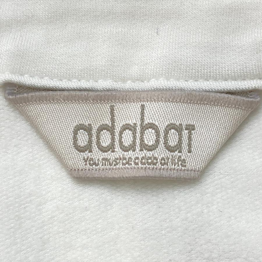 ADABAT アダバット 長袖 ジップジャケット ホワイト系 36 ゴルフウェア