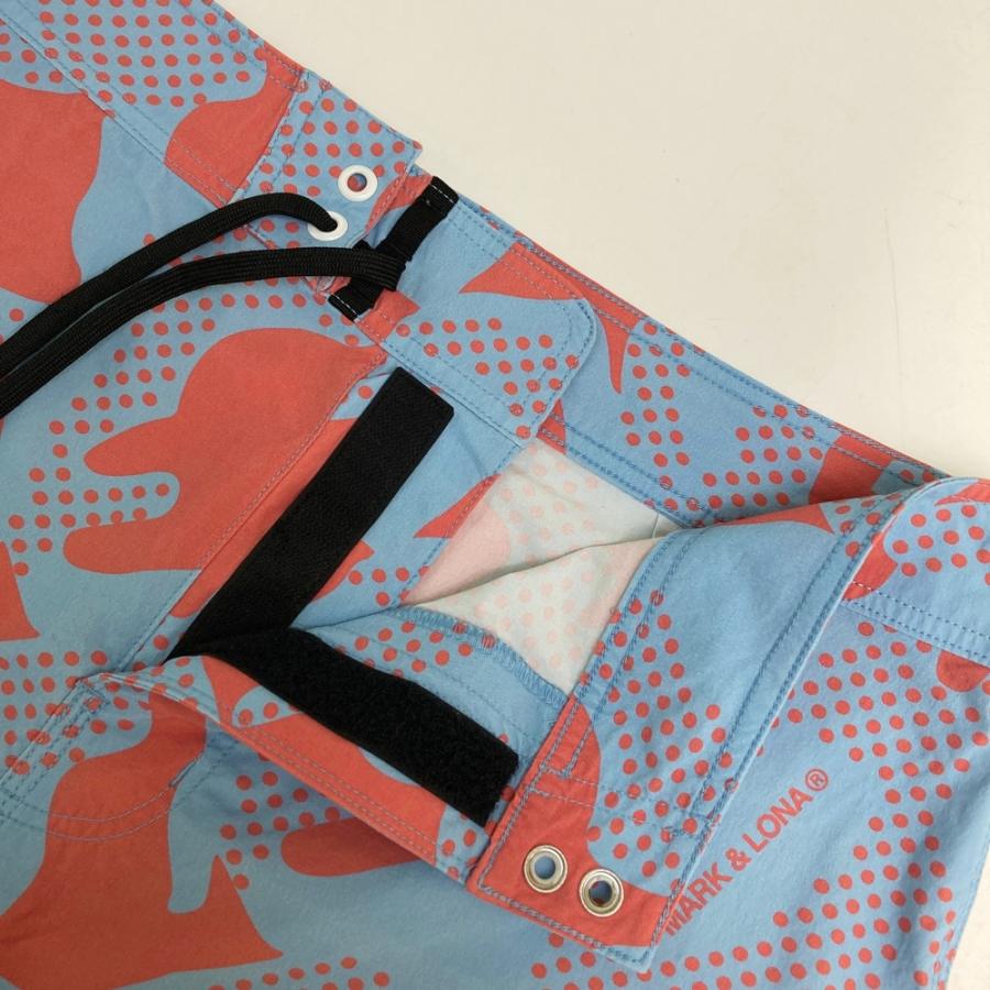 MARK&LONA マークアンドロナ 2022年 ハーフパンツ 総柄 ブルー系