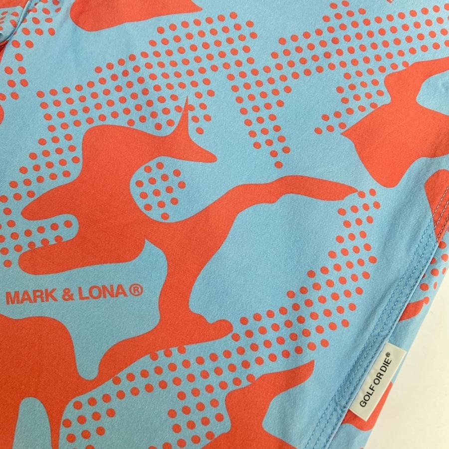 MARK&LONA マークアンドロナ 2022年 ハーフパンツ 総柄 ブルー系
