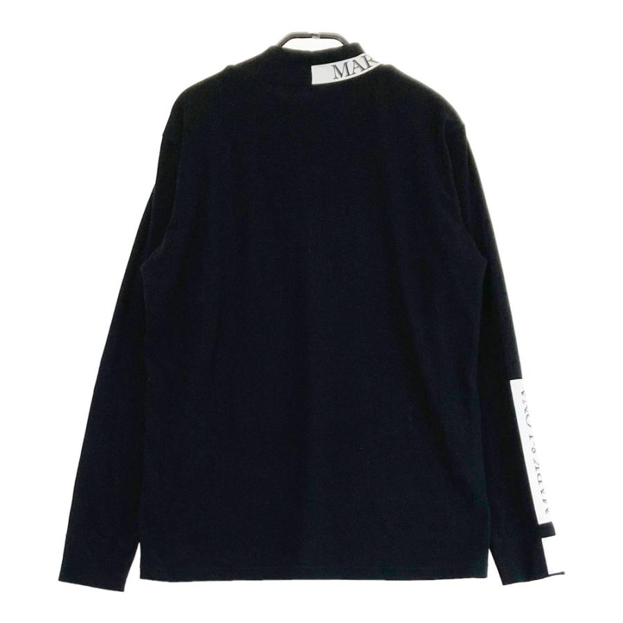 サイズ：48 MARK&amp;LONA マークアンドロナ 2024年 ハイネック 長袖Tシャツ 起毛  ブラック系 [240101417896] ゴルフウェア メンズ ストスト サイズ：48 MARK&LONA マークアンドロナ 2024年 ハイネック 長袖