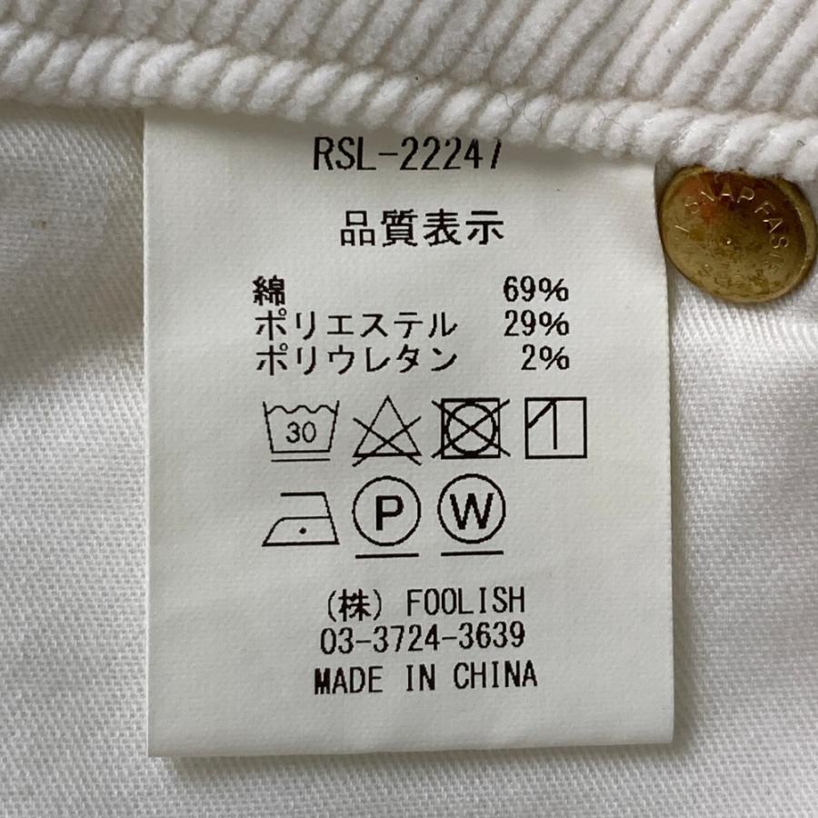 サイズ：M ROUGH&amp;SWELL ラフアンドスウェル  コーデュロイ ストレッチ ロングパンツ  ホワイト系 [240101418404] ゴルフウェア レディース ストスト rough&swell［ラフアンドスウェル］COURTNEY PANTS/ ストレッチ
