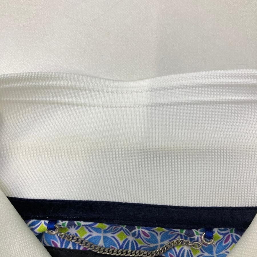 St ANDREWS セントアンドリュース 半袖ポロシャツ 総柄 ブルー系 L