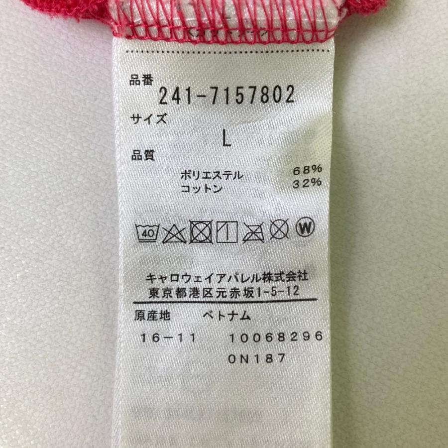Callaway（キャロウェイ） 半袖ポロシャツ 総柄 ピンク系 L ゴルフ