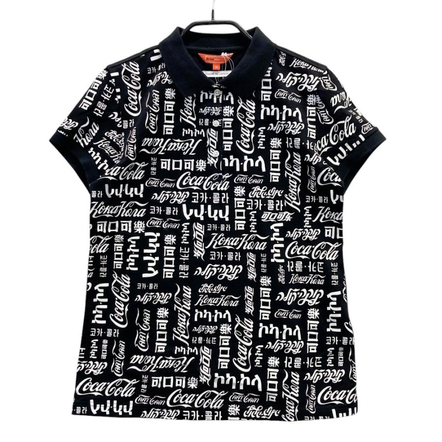 新品】BEAMS GOLF ビームスゴルフ ×Coca Cola 半袖ポロシャツ 総柄