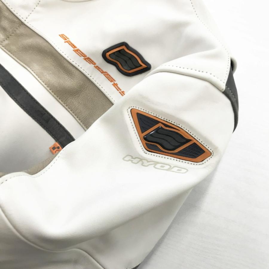 HYOD ヒョウドウ レザージャケット ホワイト系 L バイクウェア HYOD ヒョウドウ レザージャケット ホワイト系 L バイクウェア