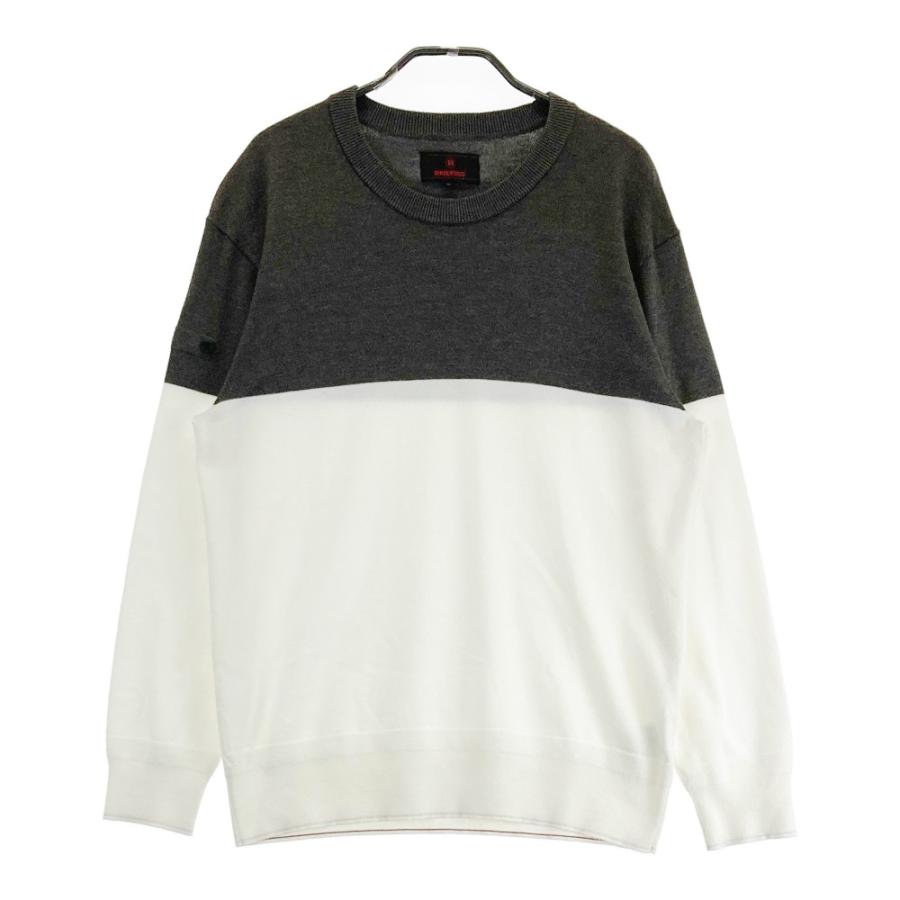 サイズ：M BRIEFING GOLF ブリーフィング BRG213M52 ニットセーター  グレー系 [240101419192] ゴルフウェア メンズ ストスト BRIEFING GOLF ブリーフィング BRG213M52 ニットセーター グレー