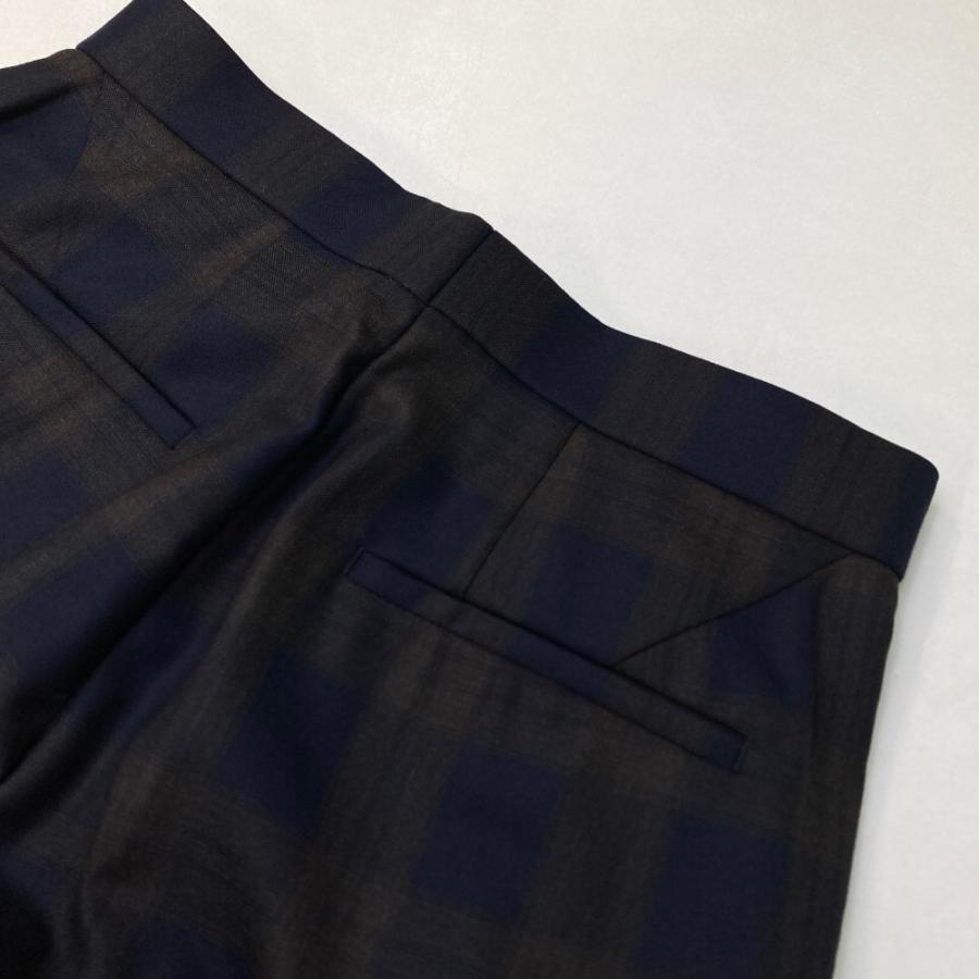 DRAWER ドゥロワー 6514-236-1064 ウール ワイド パンツ 裏地シルク
