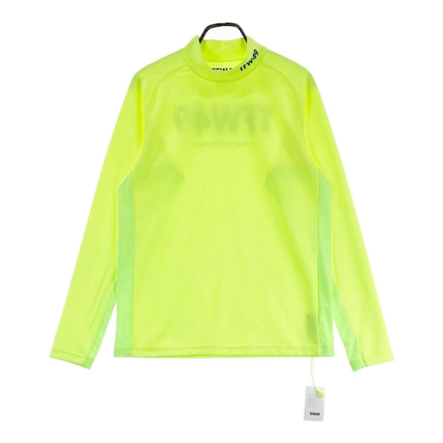 サイズ：L TFW49 ティーエフダブリューフォーティーナイン T102220014 Tシャツ SIDE MESH MOCK NECK  イエロー系 [240101419468] ゴルフウェア メンズ ストスト 新品】TFW49 ティーエフダブリューフォーティーナイン