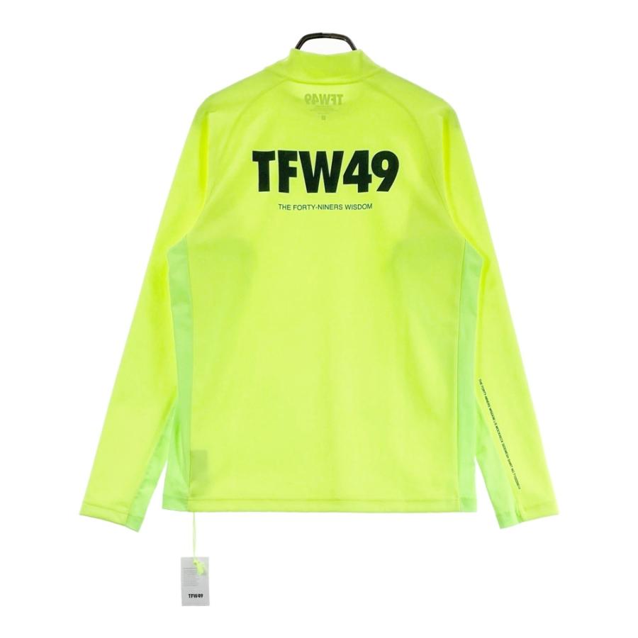 サイズ：L TFW49 ティーエフダブリューフォーティーナイン T102220014 Tシャツ SIDE MESH MOCK NECK  イエロー系 [240101419468] ゴルフウェア メンズ ストスト 新品】TFW49 ティーエフダブリューフォーティーナイン