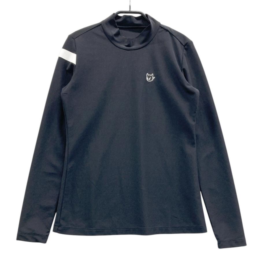 サイズ：XS WAAC ワック 072242060 長袖モックネックTシャツ  ブラック系 [240101419505] ゴルフウェア レディース ストスト WAAC 【新品】WAAC ワック 072242060 長袖モックネックTシャツ
