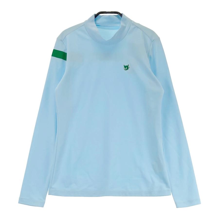 新品】WAAC ワック 072242060 長袖モックネックTシャツ ブルー系