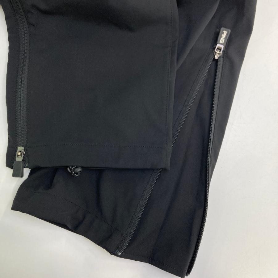 PING（ピン） 裏起毛 ストレッチ ロングパンツ ブラック系 L ゴルフ