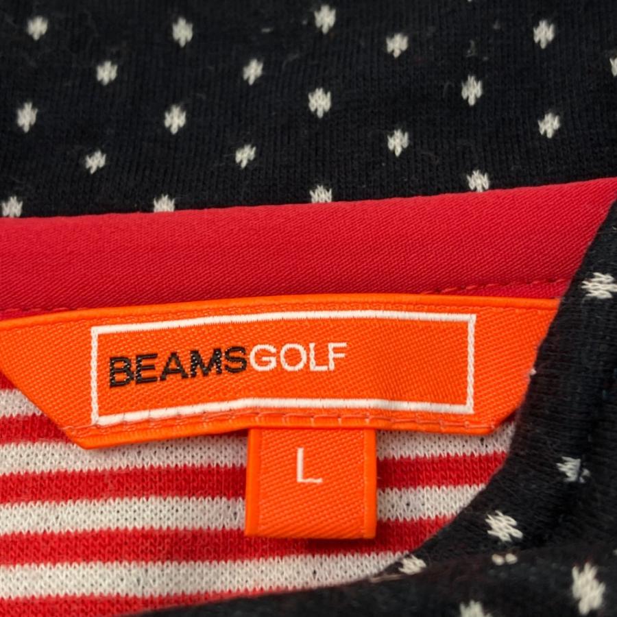 BEAMS GOLF ビームスゴルフ ; 長袖ジャケット ドット柄 ネイビー系 L