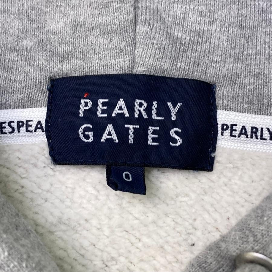 PEARLY GATES パーリーゲイツ スウェット 長袖パーカー グレー系 0
