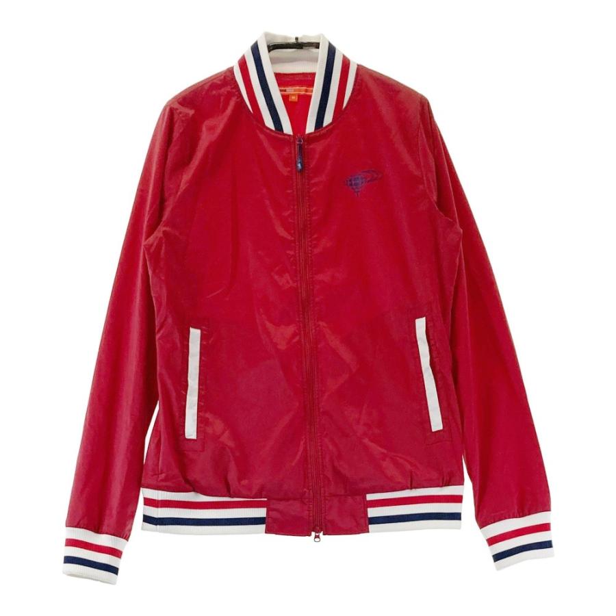 サイズ：M BEAMS GOLF ビームスゴルフ  裏メッシュ ナイロン ジップジャケット  レッド系 [240101420825] ゴルフウェア レディース ストスト BEAMS GOLF ビームスゴルフ 裏メッシュ ナイロン ジップ