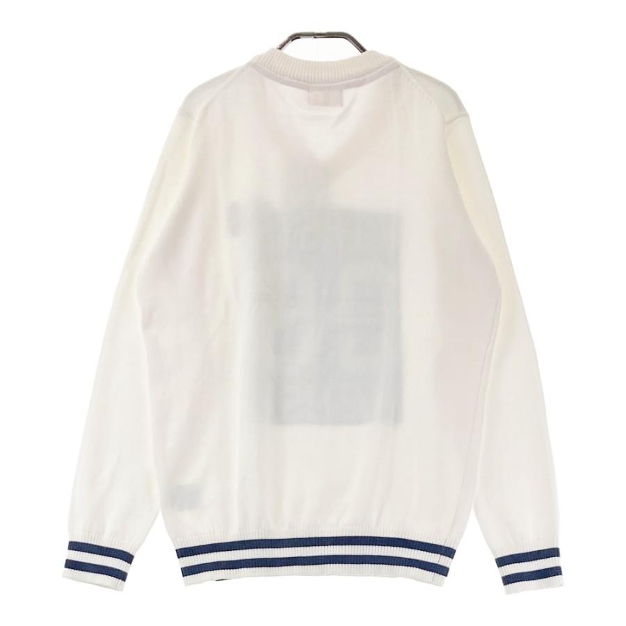 サイズ：2 NEW BALANCE GOLF ニューバランス  フロントロゴ 長袖ニットセーター  ホワイト系 [240101420997] ゴルフウェア レディース ストスト サイズ：2 NEW BALANCE GOLF ニューバランス フロントロゴ 長袖