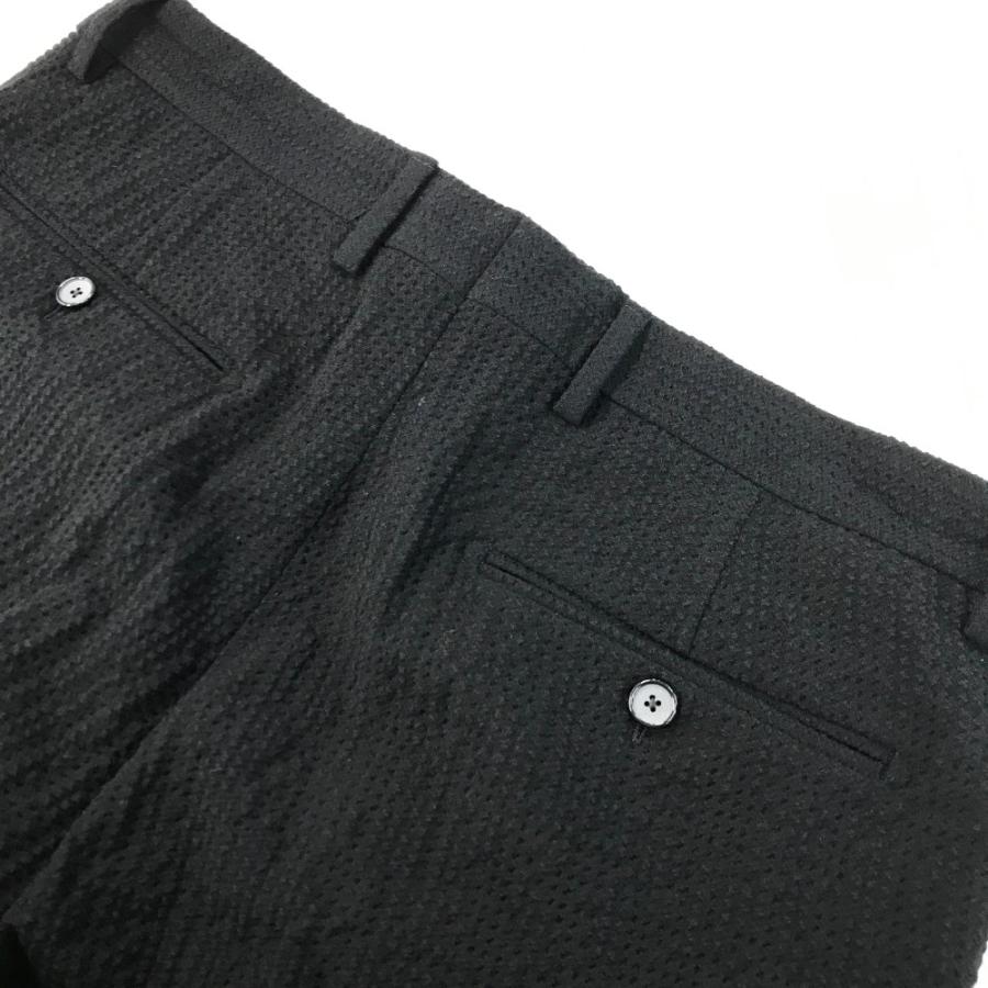 新品 TAGLIATORE タリアトーレ シアサッカー パンツ スラックス 48 美品】TAGLIATORE タリアトーレ パンツ シアサッカー ブラック系