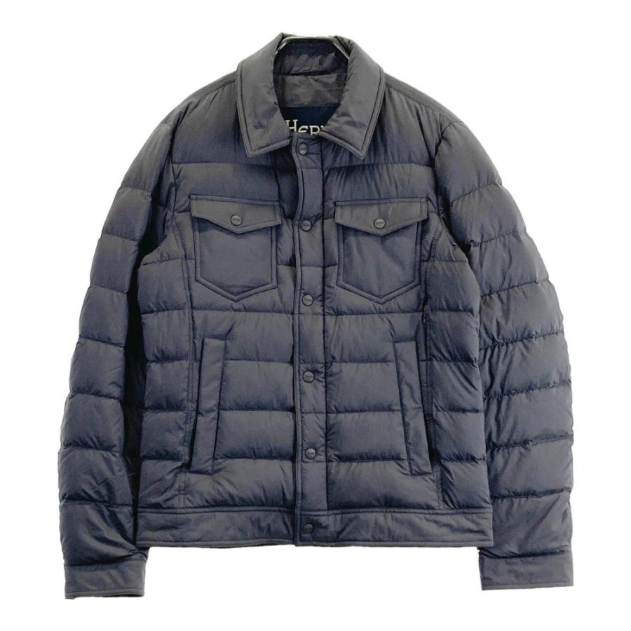 HERNO ヘルノ PI011ULE ダウンジャケット ラ デニム グレー系 48 HERNO ヘルノ PI011ULE ダウンジャケット ラ デニム グレー系 48