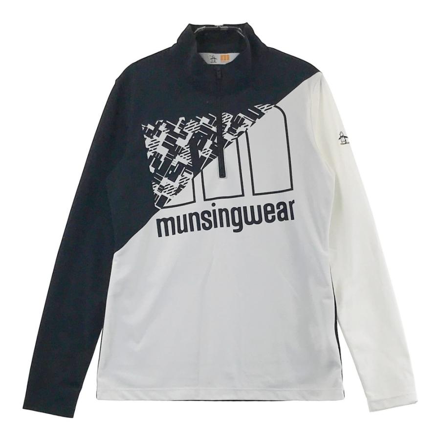 MUNSING WEAR マンシングウェア ハーフジップ 長袖Tシャツ