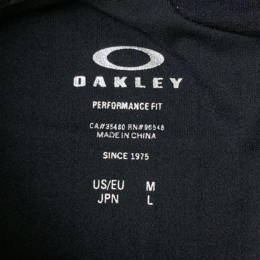サイズ：L OAKLEY オークリー 2024年モデル 半袖ポロシャツ ストライプ柄 スカル刺繍 ブラック系 [240101421894] ゴルフウェア メンズ ストスト 新品】OAKLEY オークリー 2024年モデル 半袖ポロシャツ