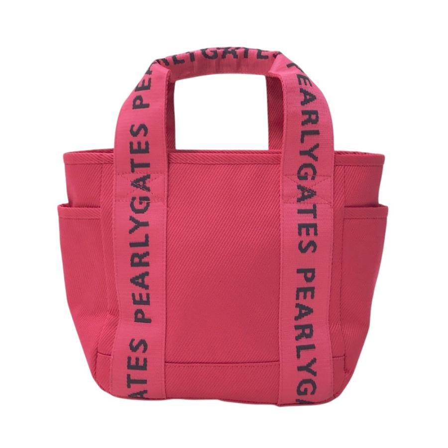 PEARLY GATES パーリーゲイツ  カートバッグ ボトルホルダー付 ロゴ  ピンク系 FR [240101421903] ゴルフウェア ストスト PEARLY GATES パーリーゲイツ カートバッグ ボトルホルダー付