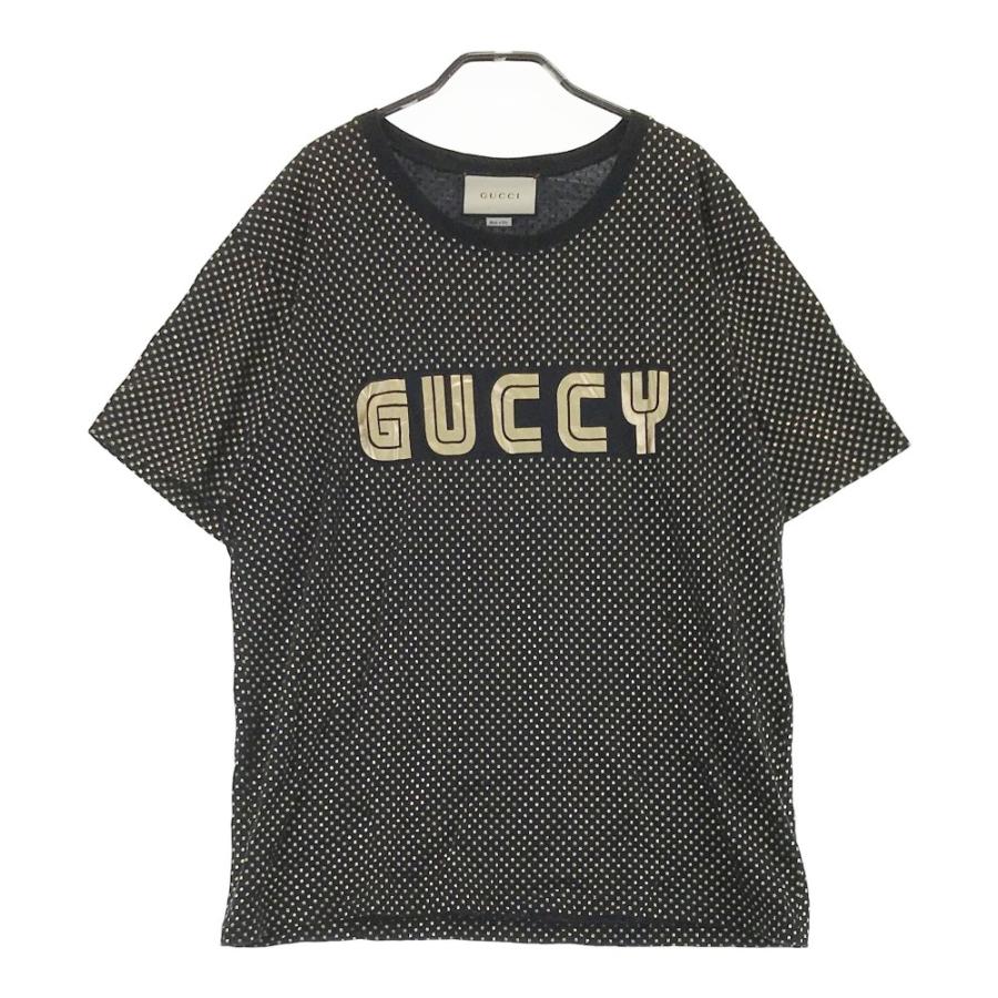 GUCCI グッチ 493117 X3N19 半袖Tシャツ ブラック系 XL メンズ 