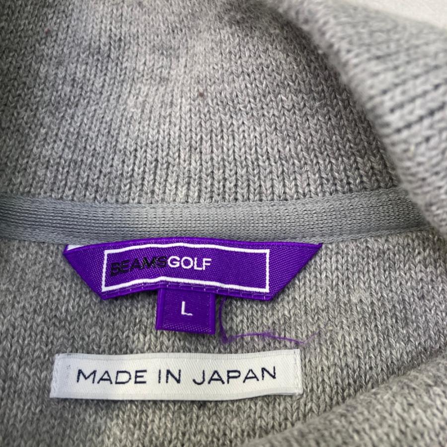 BEAMS GOLF ビームスゴルフ ニットジャケット グレー系 L ゴルフ