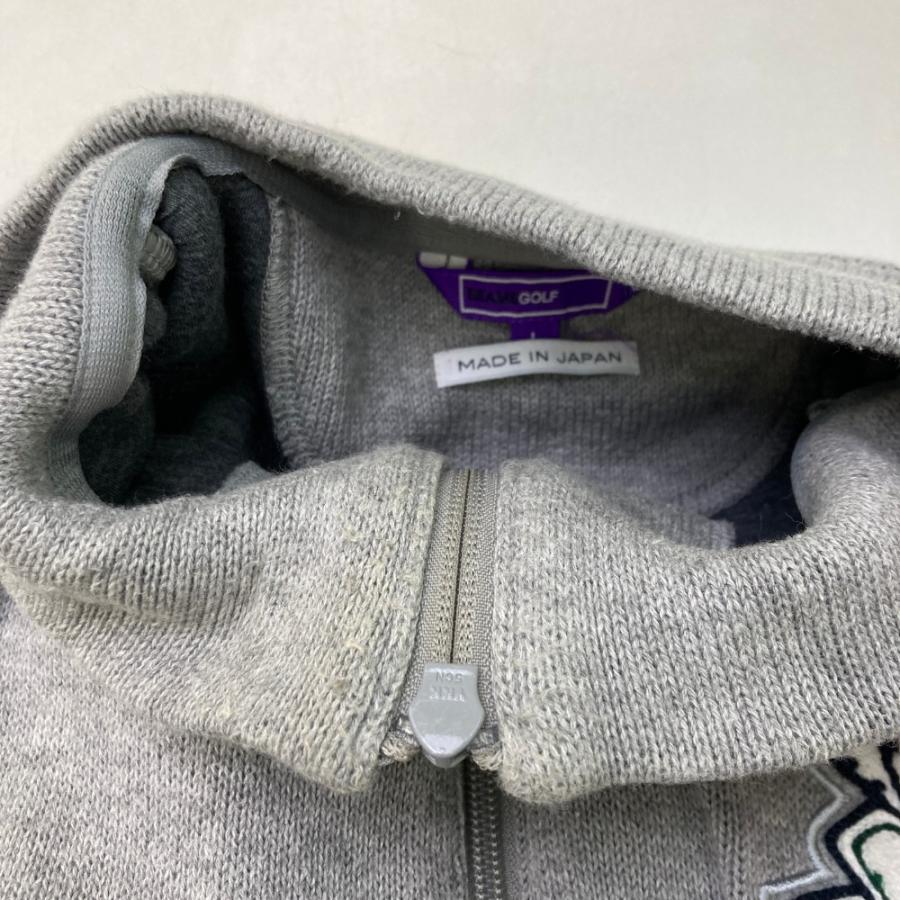 BEAMS GOLF ビームスゴルフ グレー ジャケット Lサイズ BEAMS GOLF ビームスゴルフ ニットジャケット グレー系 L ゴルフ