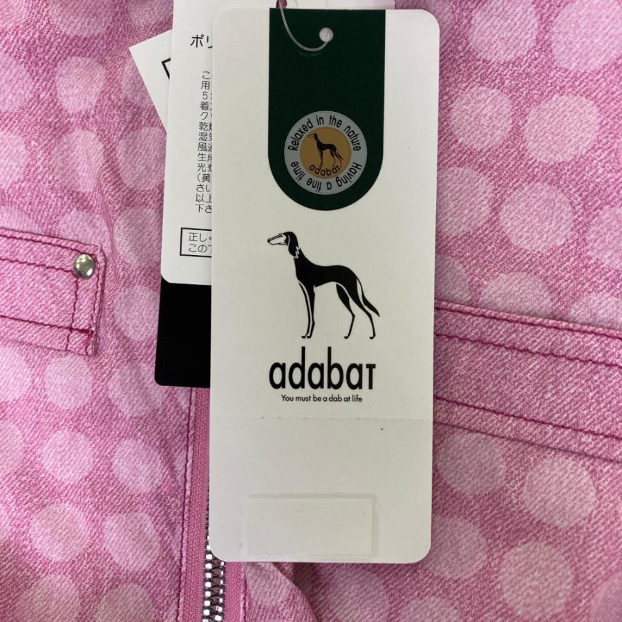 新品】ADABAT アダバット ノースリーブ ジップワンピース ドット 総柄